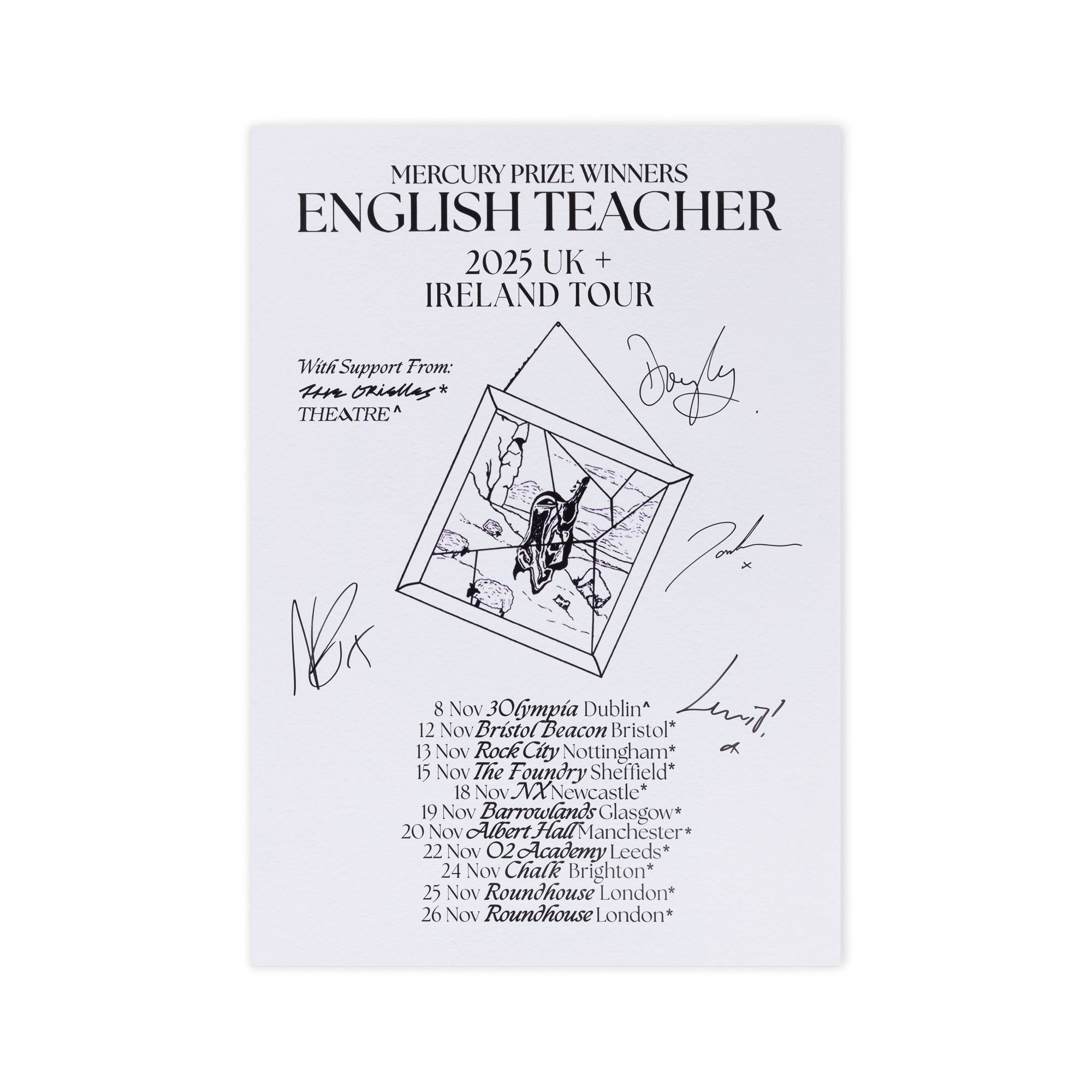 English Teacher - Signed 2025 Tour Poster