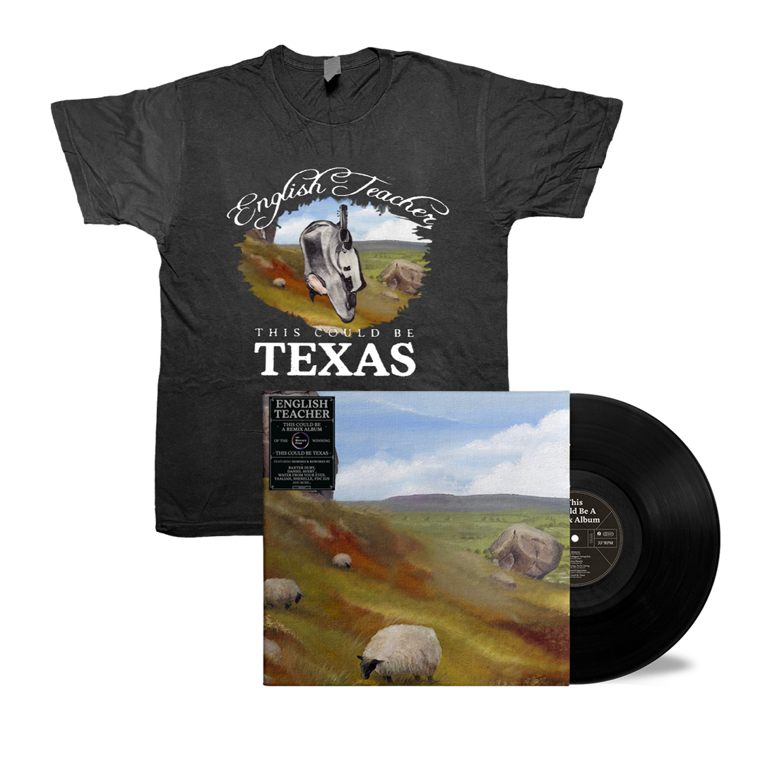 This Could Be A Remix Album + This Could Be Texas Black T-Shirt
