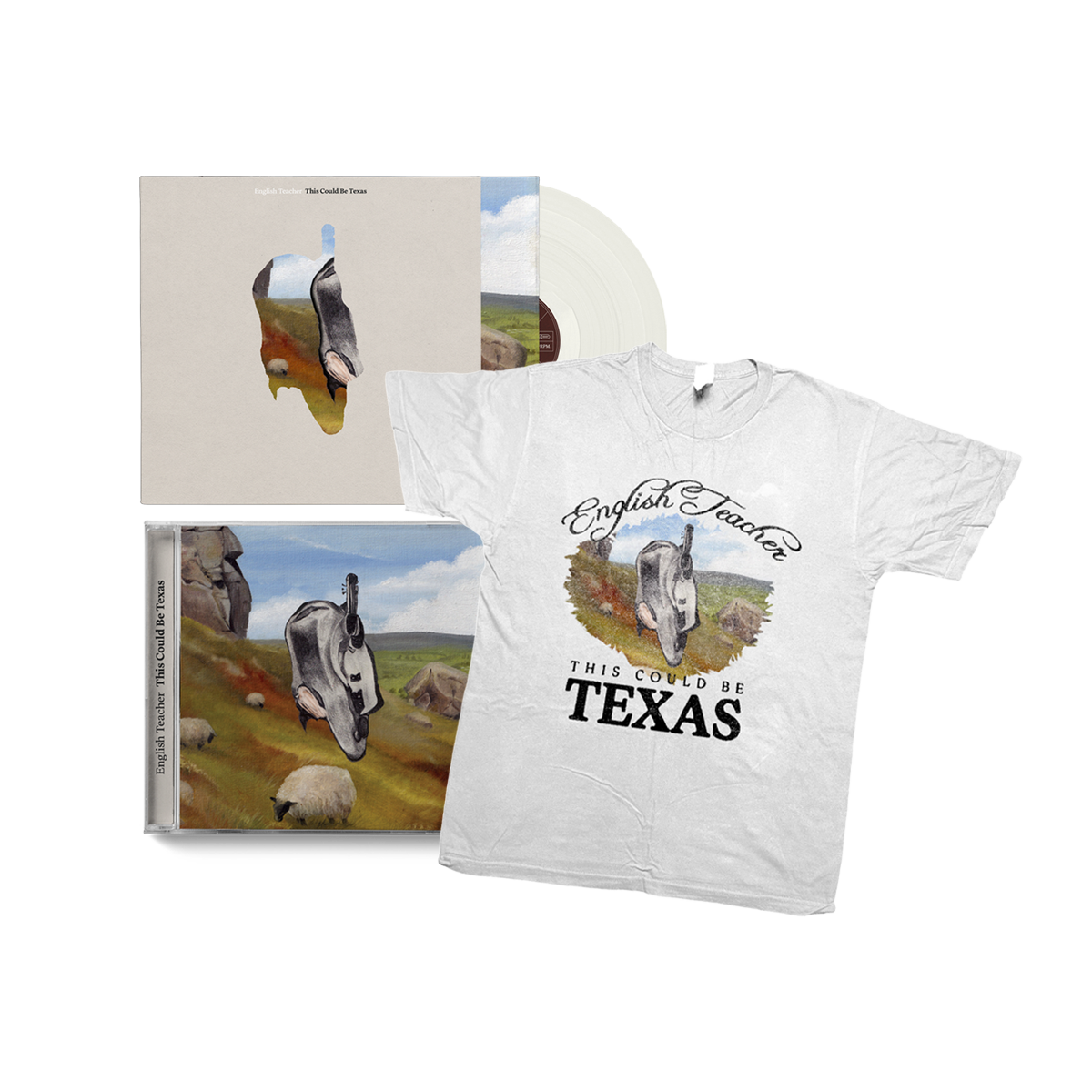 This Could Be Texas: Store Exclusive Milky White LP, CD + White T-shirt