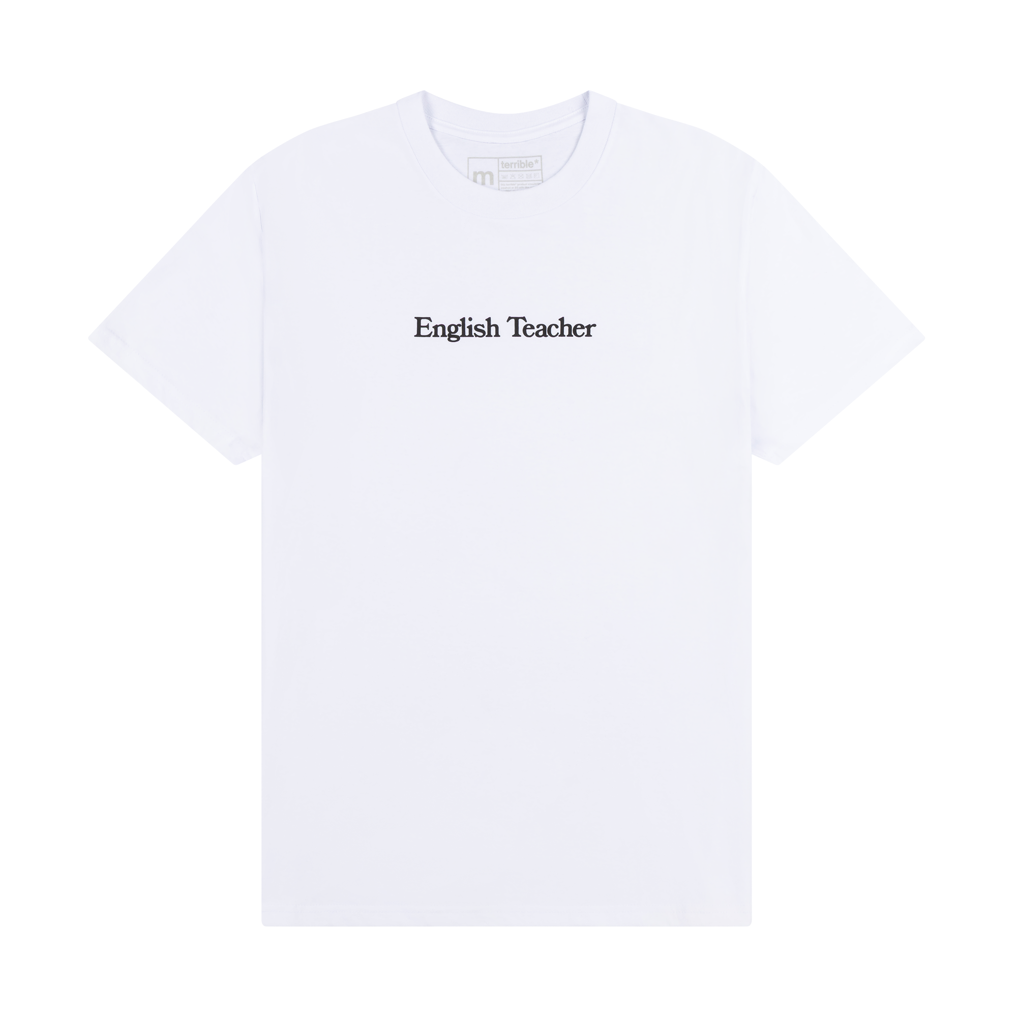 English Teacher - White Logo T-Shirt