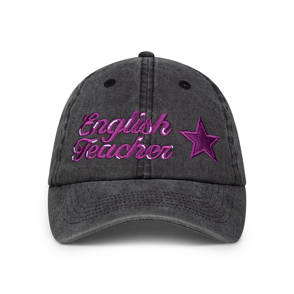 English Teacher - Pink Logo Cap