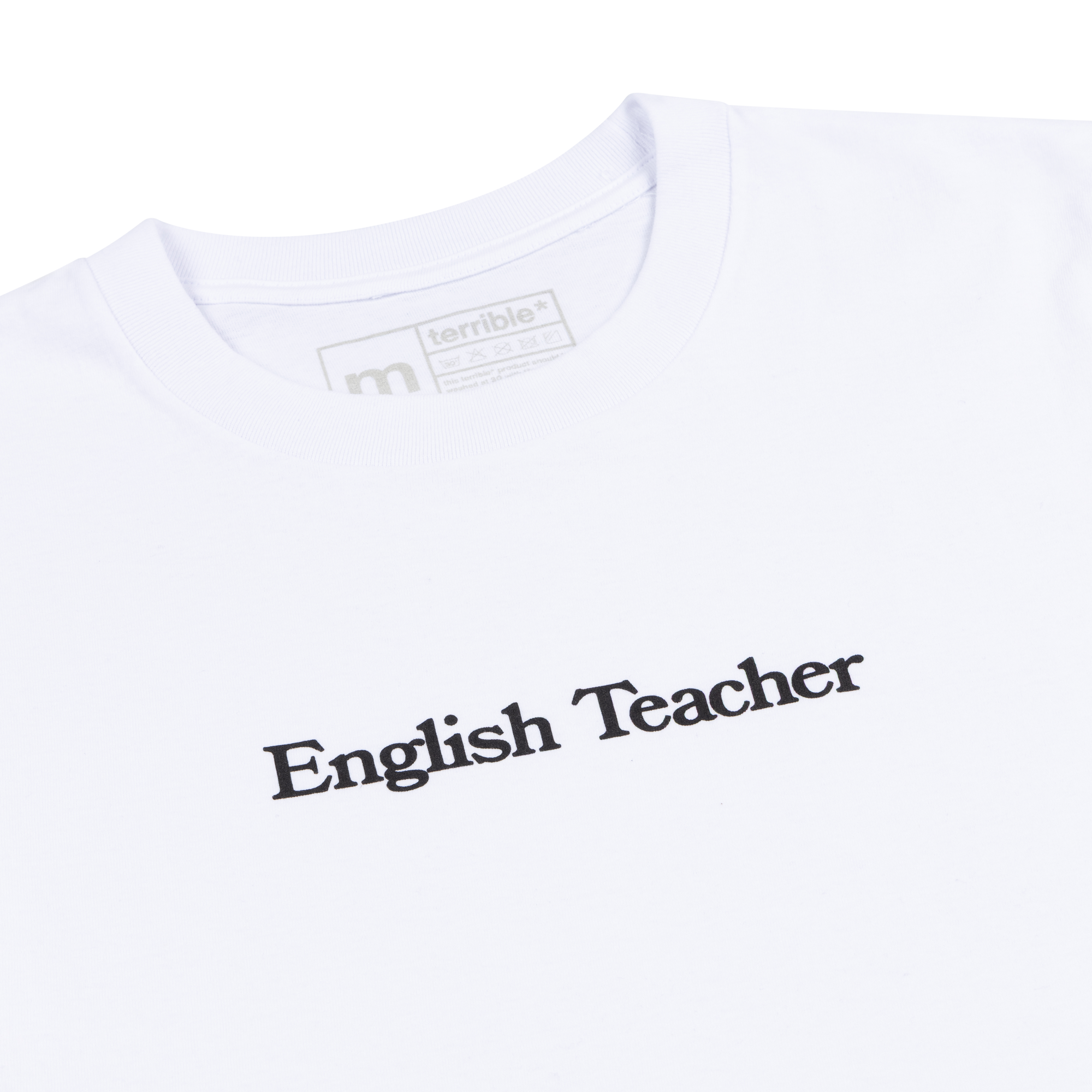 English Teacher - White Logo T-Shirt