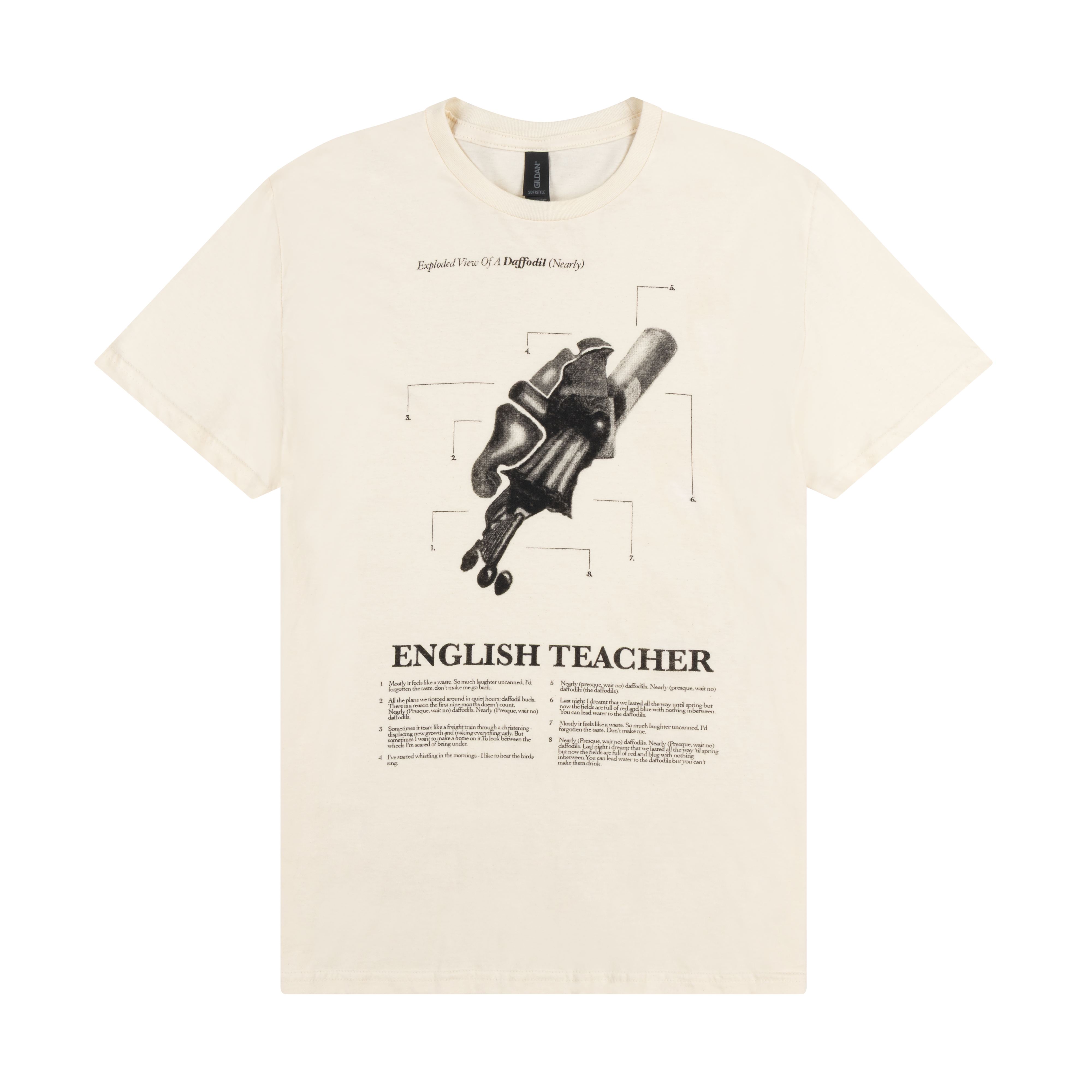 English Teacher - Nearly Daffodils White T-Shirt