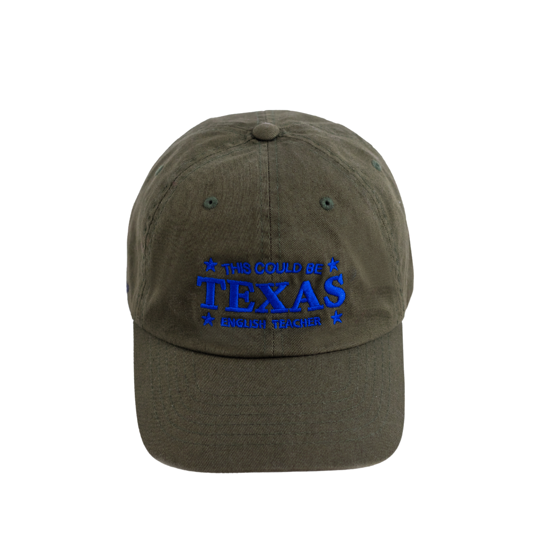 English Teacher - This Could Be Texas Green Embroidered Cap